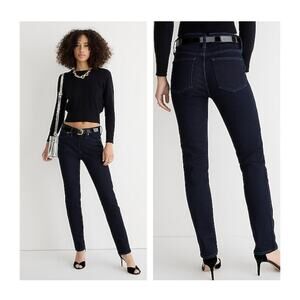 J. Crew 9" mid-rise vintage slim-straight brushed back jean in rinse 29